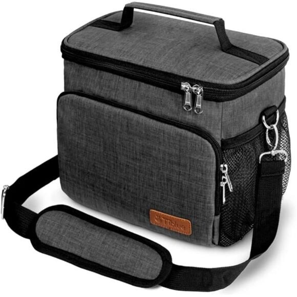 Insulated Reusable Lunch Box for Office Work School Picnic Beach, Leakproof